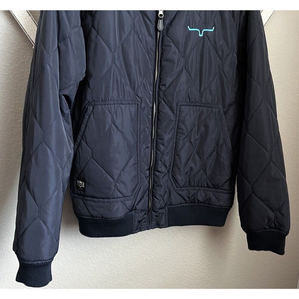 Kimes Ranch Women's XXL Marino Quilted Bomber Jacket Western - Navy Blue - Picture 3 of 10
